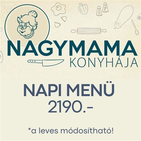 nagymama konyhja heti men|‼️ Változatos napi menü a...